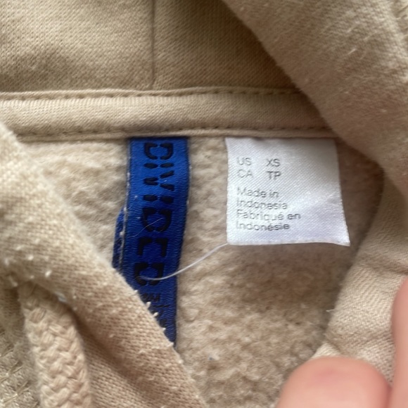 Tan XS unisex hoodie pullover - Picture 2 of 4